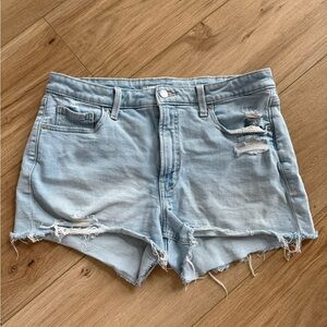 Old Navy Light Blue Distressed Jean Shorts